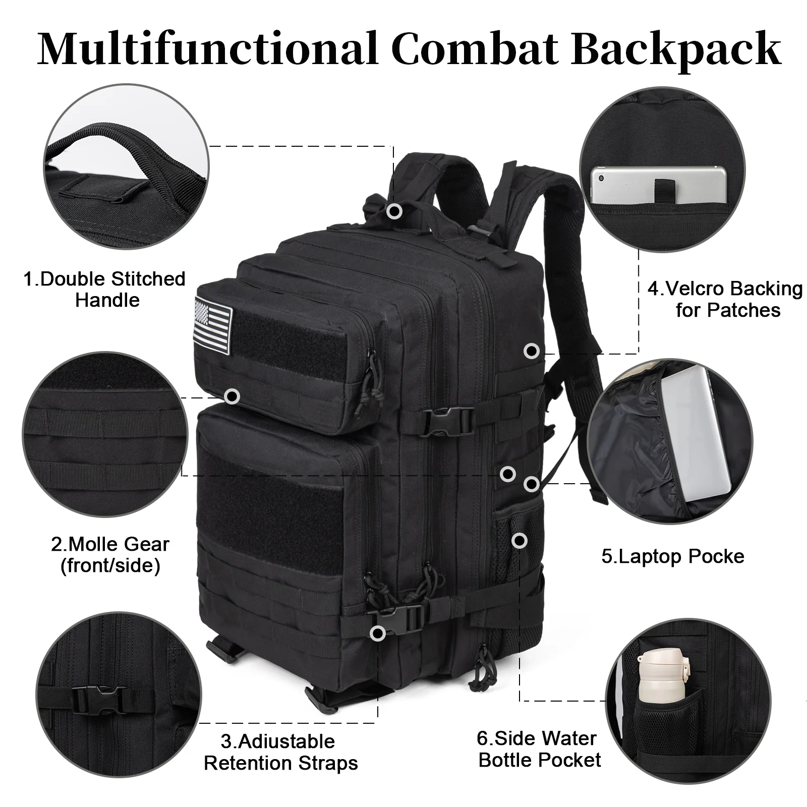 60L Army Military Tactical Bac - đánh giá và giá Hiking Backpack Waterproof