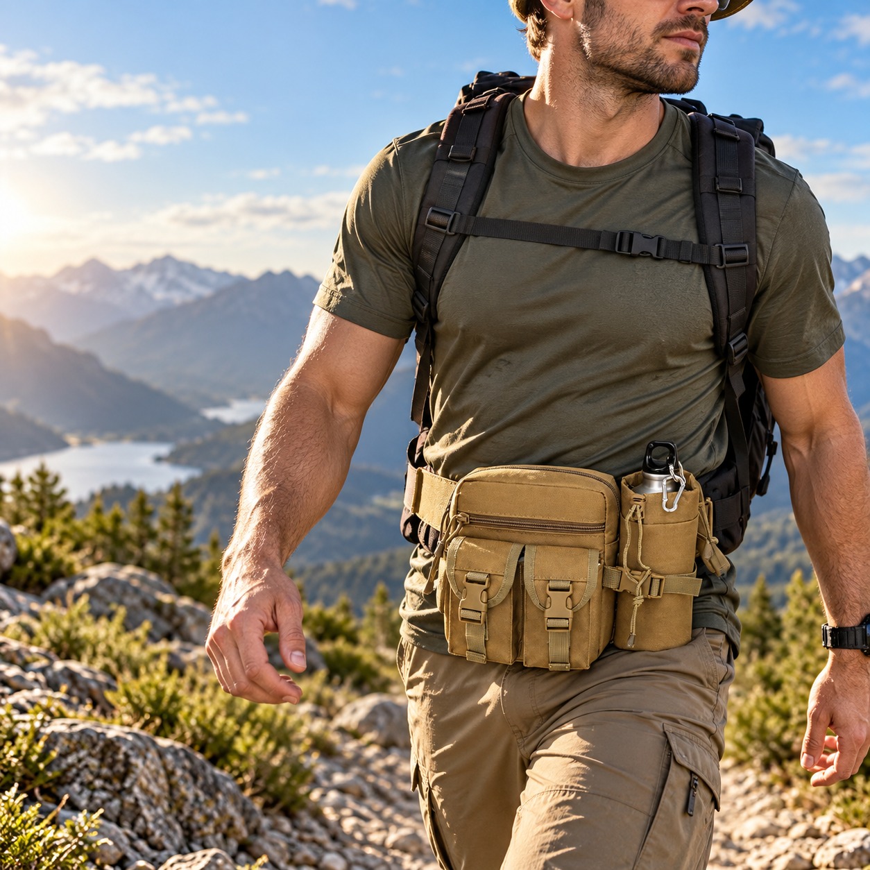 Multifunctional Tactical Fanny - đánh giá và giá Hiking Backpack Waterproof